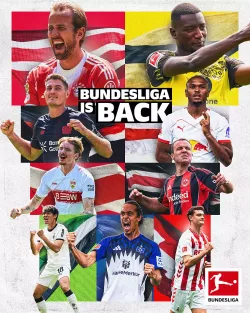 bundesliga de regreso 25-26 con la estrella Harry Kane y otros